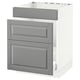 SEKTION Base cabinet f/sink & waste sorting, white Maximera/Bodbyn gray, 24x24x30 "