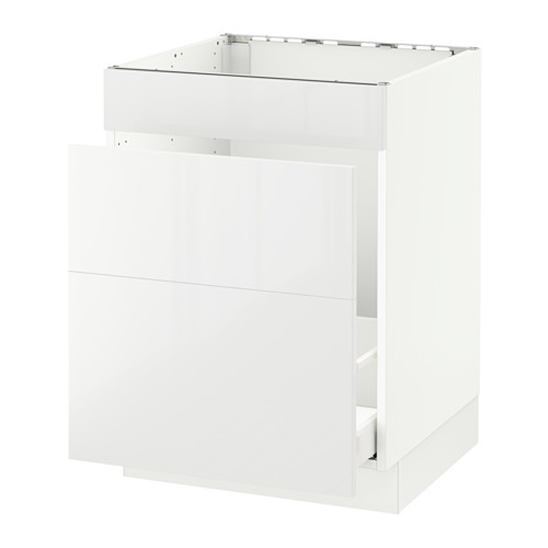 SEKTION Base f/sink & waste sorting Ringhult high gloss white