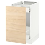 SEKTION Base cabinet for recycling, white Maximera/Askersund light ash effect, 18x24x30 "