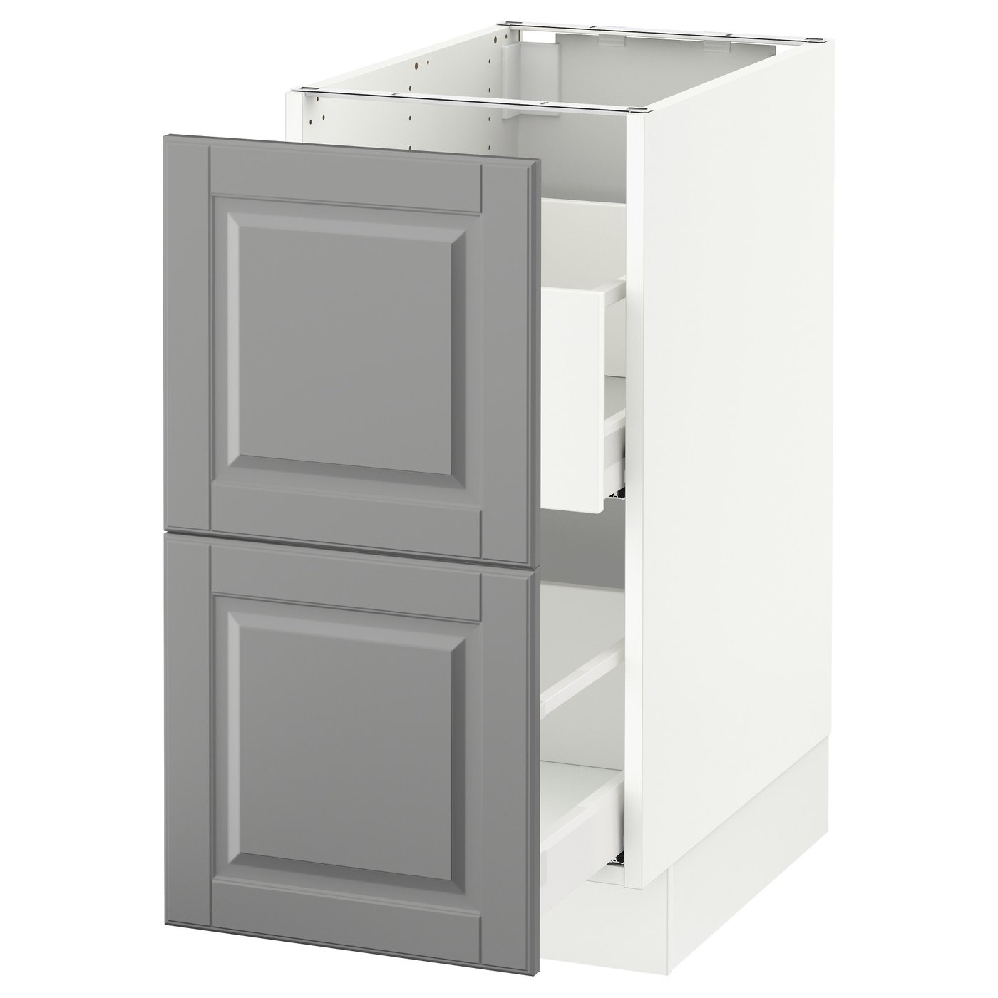SEKTION base cabinet for recycling, white Maximera/Bodbyn gray
