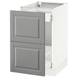 SEKTION Base cabinet for recycling, white Maximera/Bodbyn gray, 18x24x30 "