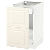 SEKTION Base cabinet for recycling, white Maximera/Bodbyn off-white, 18x24x30 "