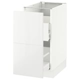 SEKTION Base cabinet for recycling, white Maximera/Ringhult white, 15x24x30 "