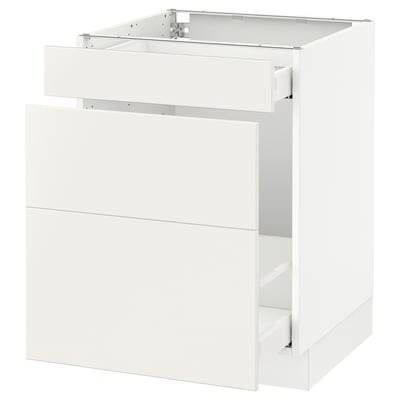 SEKTION Base cabinet for recycling, white Maximera/Veddinge white, 24x24x30 "