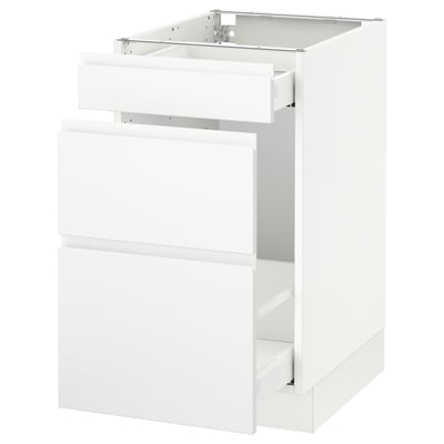 SEKTION Base cabinet for recycling, white Maximera/Voxtorp matte white, 18x24x30 "