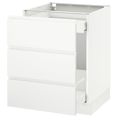 SEKTION Base cabinet for recycling, white Maximera/Voxtorp matte white, 24x24x30 "