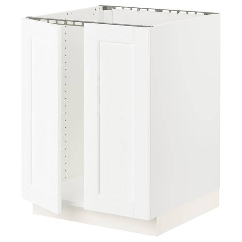 SEKTION white cabinet, classic kitchen unit with snap hinges.