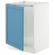 SEKTION Base cabinet for sink, white/Lerhyttan blue, 24x24x30 "