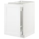 SEKTION Base cabinet for sorting + 1 door, white Maximera/Axstad matte white, 18x24x30 "