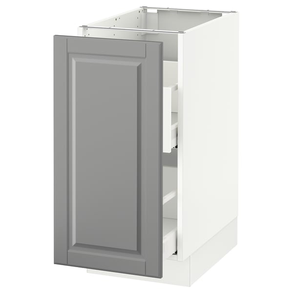 SEKTION Base cabinet for sorting + 1 door, white Maximera/Bodbyn gray, 15x24x30 "