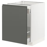 SEKTION Base cabinet for sorting + 1 door, white Maximera/Voxtorp dark gray, 24x24x30 "
