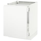SEKTION Base cabinet for sorting + 1 door, white Maximera/Voxtorp matte white, 24x24x30 "