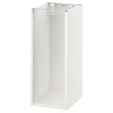 White ikea SEKTION kitchen cabinet with metal & particleboard frame, modern & functional.