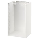 SEKTION kitchen cabinet, white, square, metal frame with side holes.