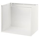 White ikea SEKTION kitchen cabinet, square, metal and particleboard with pre-drilled holes.
