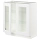 SEKTION Base cabinet with 2 glass doors, white/Axstad matte white, 30x15x30 "