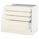 SEKTION off-white kitchen cabinet with four drawers and door.