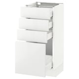 SEKTION Base cabinet with 4 drawers, white Maximera/Ringhult white, 15x15x30 "