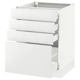 SEKTION Base cabinet with 4 drawers, white Maximera/Ringhult white, 24x24x30 "