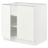 SEKTION Base cabinet with shelves/2 doors, white/Vallstena white, 36x24x30 "