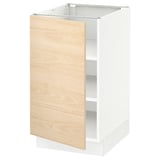 SEKTION Base cabinet with shelves, white/Askersund light ash effect, 18x24x30 "
