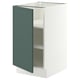 SEKTION Base cabinet with shelves, white/Aspudden dark gray-green, 18x24x30 "