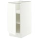 SEKTION Base cabinet with shelves, white/Aspudden matte white, 15x24x30 "
