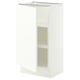 SEKTION Base cabinet with shelves, white/Aspudden matte white, 18x15x30 "