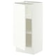 SEKTION Base cabinet with shelves, white/Aspudden matte white, 15x15x30 "