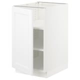SEKTION Base cabinet with shelves, white/Axstad matte white, 18x24x30 "