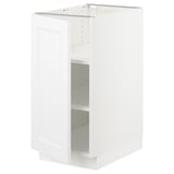 SEKTION Base cabinet with shelves, white/Axstad matte white, 15x24x30 "