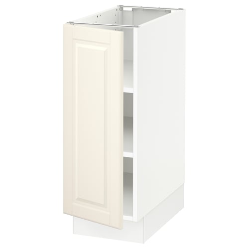 SEKTION off-white kitchen cabinet, single door, square, wooden.
