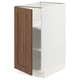 SEKTION Base cabinet with shelves, white Enköping/brown walnut effect, 15x24x30 "