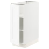 SEKTION Base cabinet with shelves, white Enköping/white wood effect, 12x24x30 "