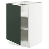 SEKTION Base cabinet with shelves, white/Havstorp deep green, 21x24x30 "