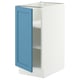 SEKTION Base cabinet with shelves, white/Lerhyttan blue, 15x24x30 "