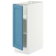 SEKTION Base cabinet with shelves, white/Lerhyttan blue, 12x24x30 "
