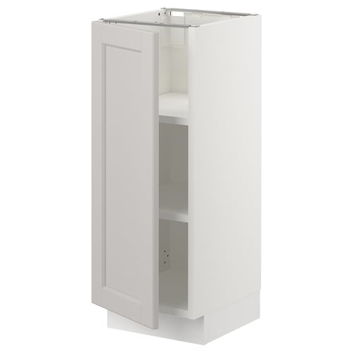 White SEKTION kitchen cabinet, classic design, birch wood.