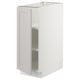 SEKTION Base cabinet with shelves, white/Lerhyttan light gray, 12x24x30 "