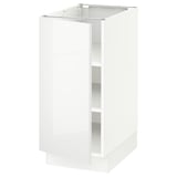 SEKTION Base cabinet with shelves, white/Ringhult white, 15x24x30 "