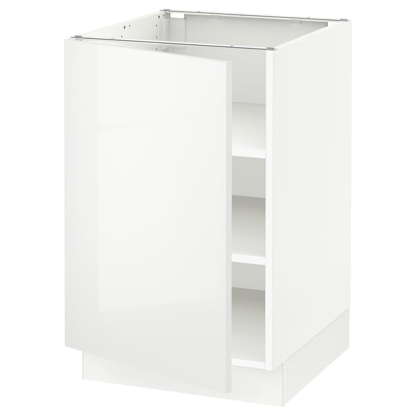 SEKTION Base cabinet with shelves, white/Ringhult white, 21x24x30 "