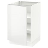 SEKTION Base cabinet with shelves, white/Ringhult white, 21x24x30 "