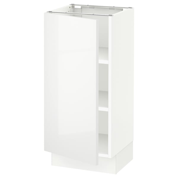 SEKTION Base cabinet with shelves, white/Ringhult white, 15x15x30 "