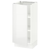 SEKTION Base cabinet with shelves, white/Ringhult white, 15x15x30 "