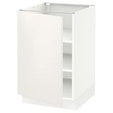 SEKTION Base cabinet with shelves, white/Veddinge white, 21x24x30 "