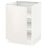 SEKTION Base cabinet with shelves, white/Veddinge white, 24x24x30 "