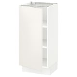 SEKTION Base cabinet with shelves, white/Veddinge white, 15x15x30 "