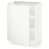 SEKTION Base cabinet with shelves, white/Voxtorp matte white, 24x15x30 "