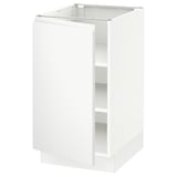 SEKTION Base cabinet with shelves, white/Voxtorp matte white, 18x24x30 "