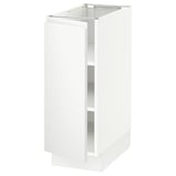 SEKTION Base cabinet with shelves, white/Voxtorp matte white, 12x24x30 "